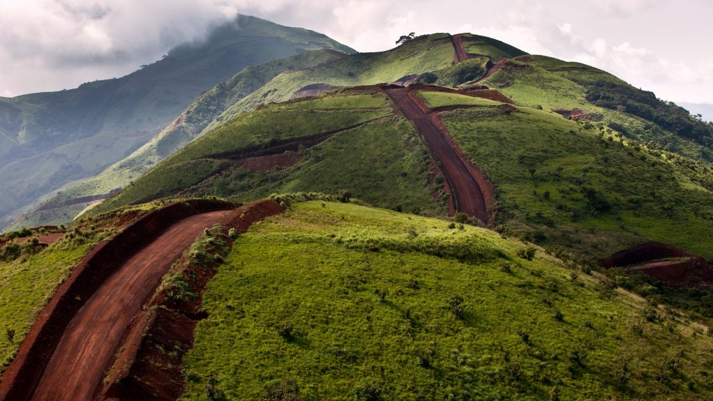 An image of the area around the Simandou project in Guinea