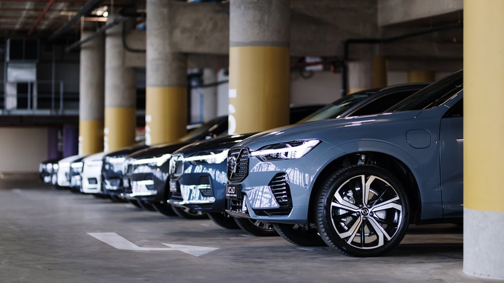 Image of a row of Volvo Cars