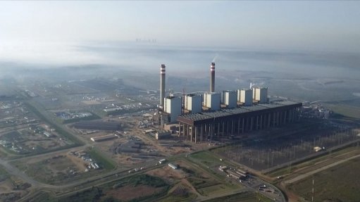 Aerial image of the Kusile power plant