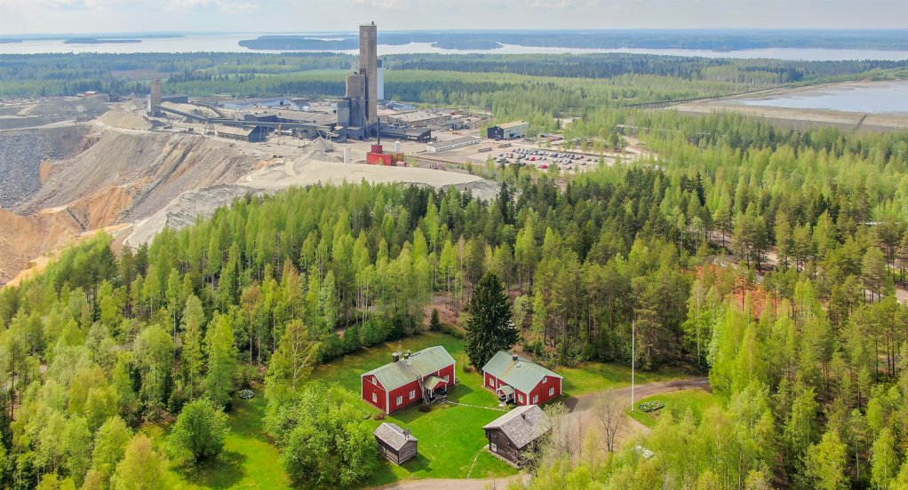 Aerial view of the Pyhäsalmi mine