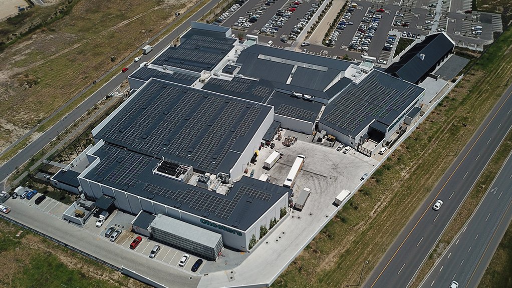 Image of the solar installation at the Sitari mall