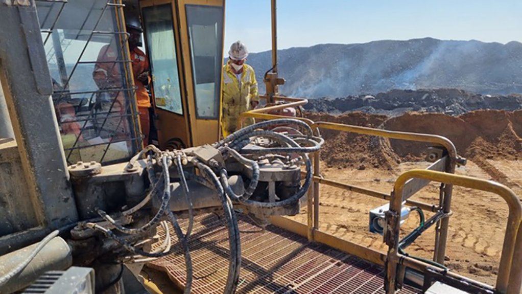 An image of the Drill Platform Detection system implemented in a mine