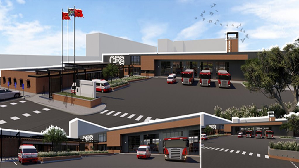 An artist's impression of the new Marshalltown fire station