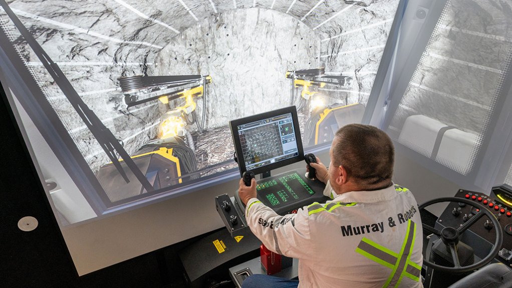 Pic of the VR Drill Rig Simulator at MRTA