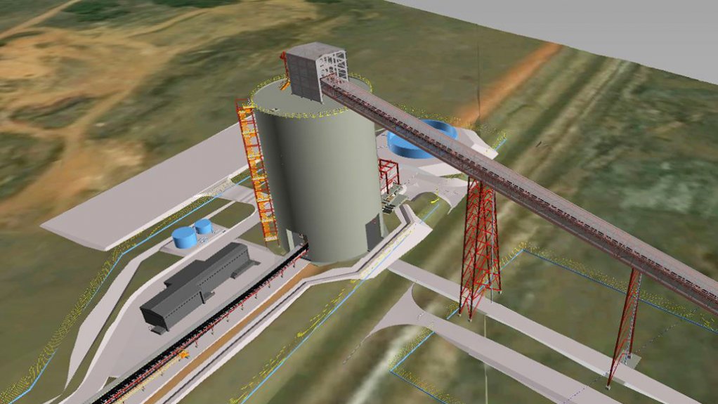 3D model of Matla silo and conveyor