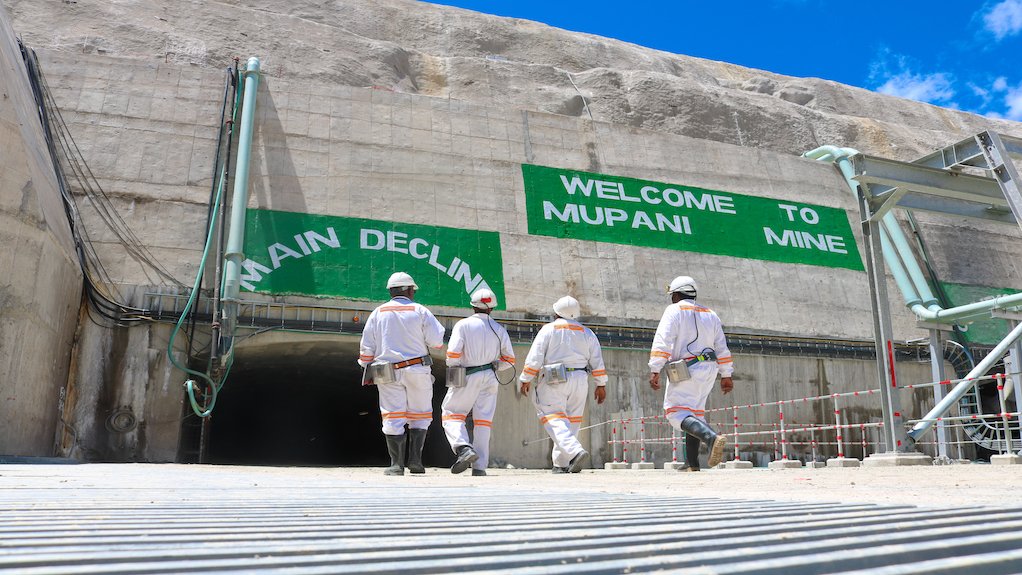 Main decline entrance to the Mupani mine