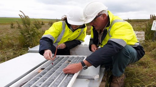 Image of core inspection at the Southdown magnetite project