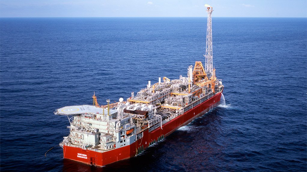 Image shows the Northern Endeavour floating storage and production facility 