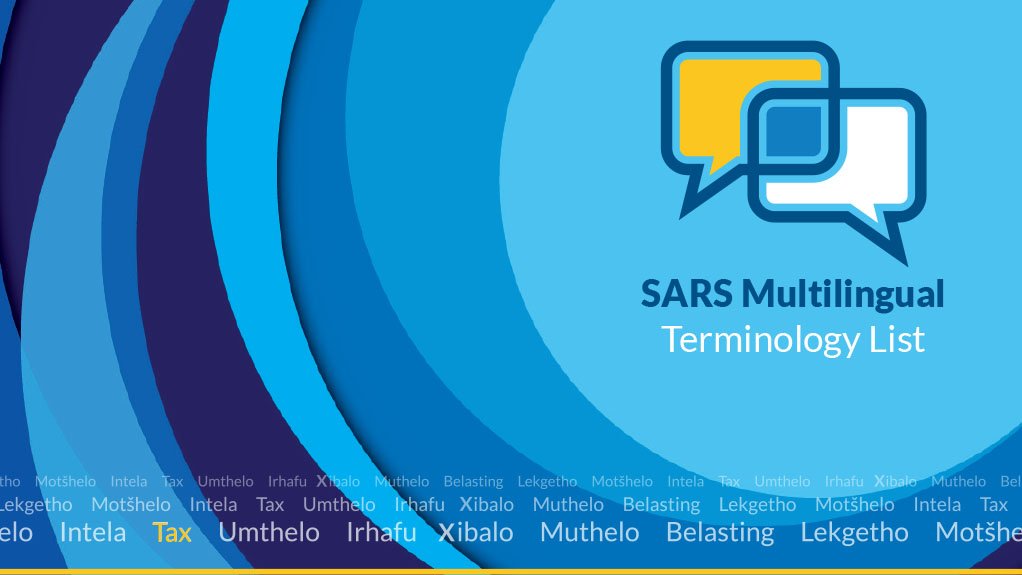 Image of cover of Sars multilingual version of its tax terminology publication