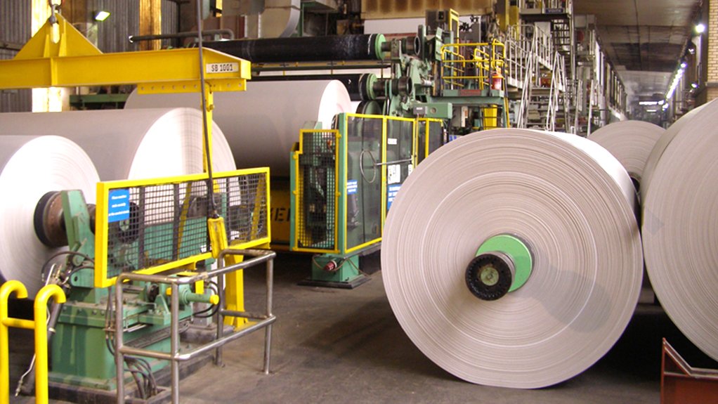 Image of reels of packaging paper that will be converted into boxes and other paper packaging from Mpact 
