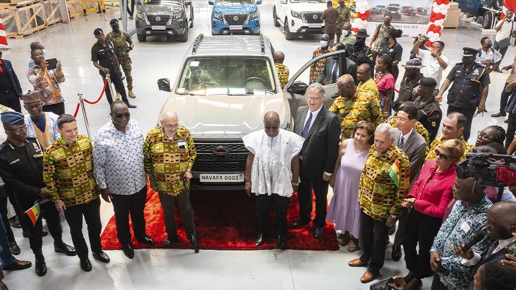 Image of the Navara assembly plant opening in Ghana