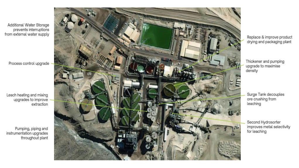 Image of restart scope of work at the Langer Heinrich project in Namibia