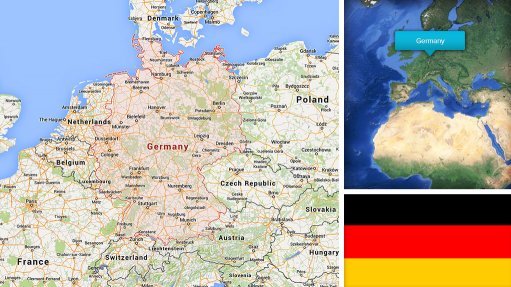 Image of Germany map/flag