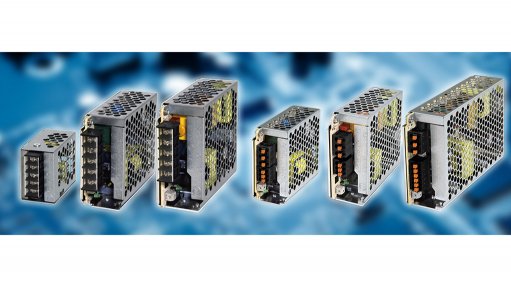 Image of IDEC's new line of compact metal frame power supplies