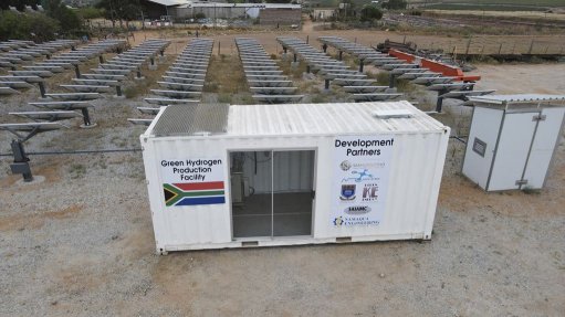 The proof-of-concept green hydrogen facility in Vredendal, in the Western Cape