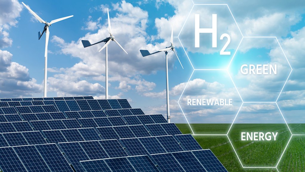 Image depicting green hydrogen from renewable sources