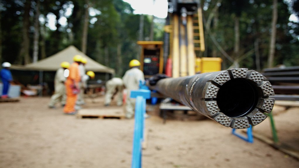 Drill bit from the Kola potash project, Congo-Brazzaville