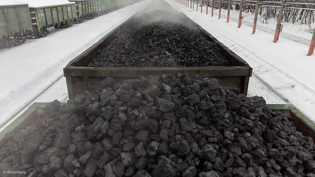 An image of coal wagons