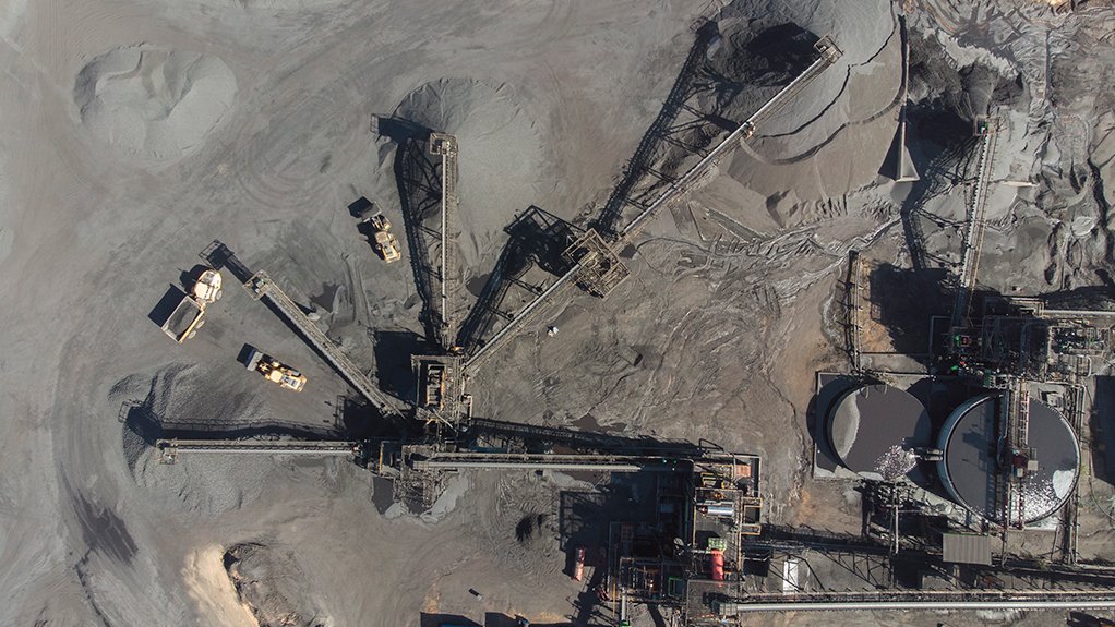 An aerial image of Canyon Coal's Khanye Colliery