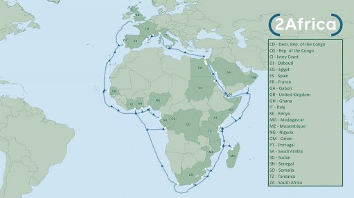 2Africa subsea cable, Africa and Middle East – update