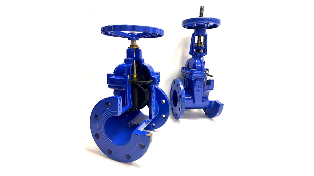 An image depicting two dark blue valves