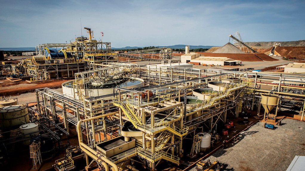 Aerial view of the Fekola mine