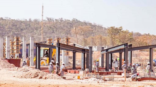 An image of the Roan processing facility construction site 