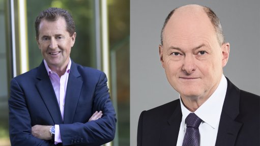 An image of Allianz management board member Christopher Townsend and Sanlam group CEO Paul Hanratty