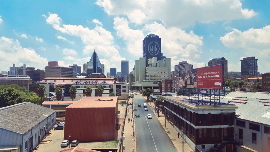 City of Johannesburg aerial view