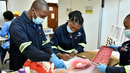 Employees working at the CSAT facility in Pretoria