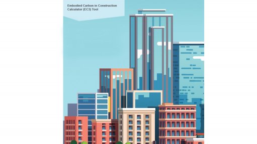 Diagram of buildings to illustrate that an open access Embodied Carbon in Construction Calculator is now available from RIB Software and Building Transparency