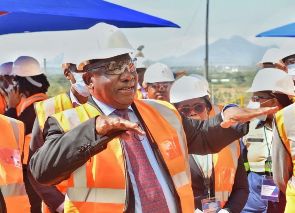 President Cyril Ramaphosa attending the launch of Anglo American's first hydrogen-powered mine haul truck 