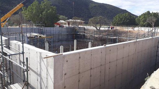 Image of water waste treatment plant under construction 