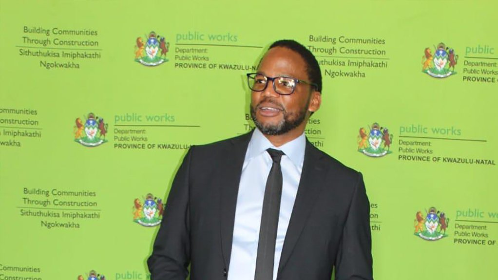 Image of KZN MEC for Human Settlements and Public Works, Jomo Sibiya