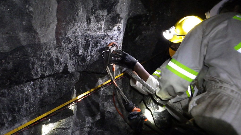 Maseve North test mine underground