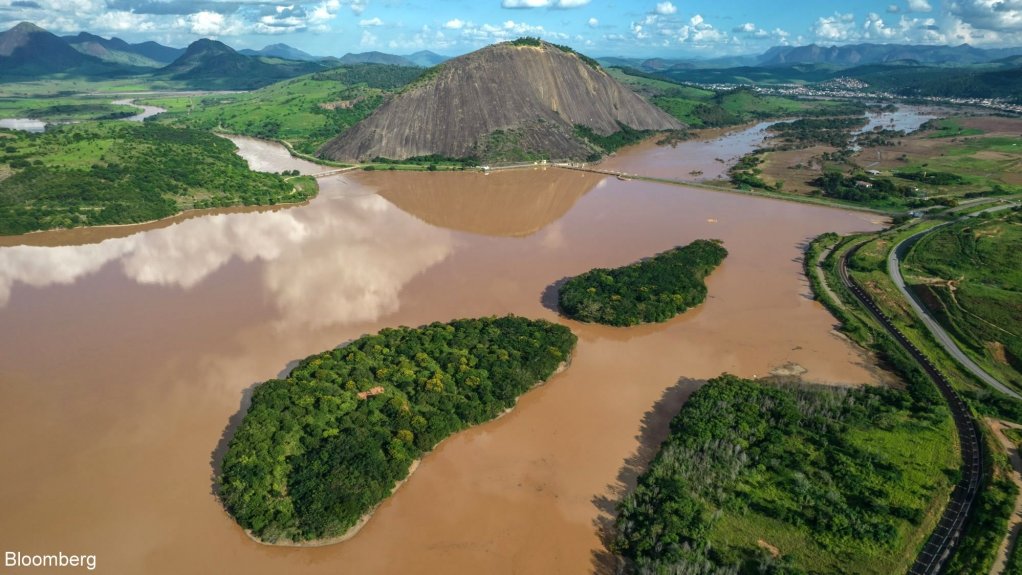The River Doce in January 2022. The collapse of a tailings dam in 2015 destroyed indigenous lands along the banks of the river.
