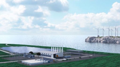 Image of wind and solar farm to illustrate Wärtsilä's Decarbonisation Services business model helps achieve emission reduction targets 