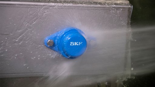 Image of SKF's Food Line ball bearings that are designed to withstand frequent wash-downs with corrosive cleansing agents