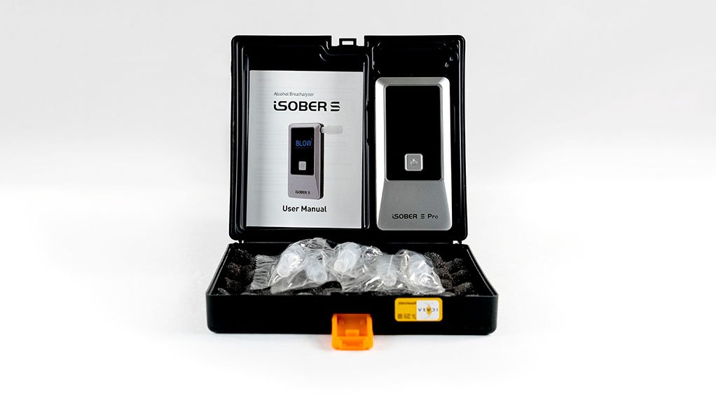 Image of Alcohol Breathalyser’s iSober breathalyser solution and box 