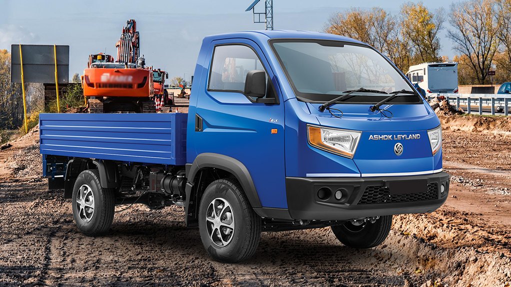 Image of a small Ashok Leyland truck