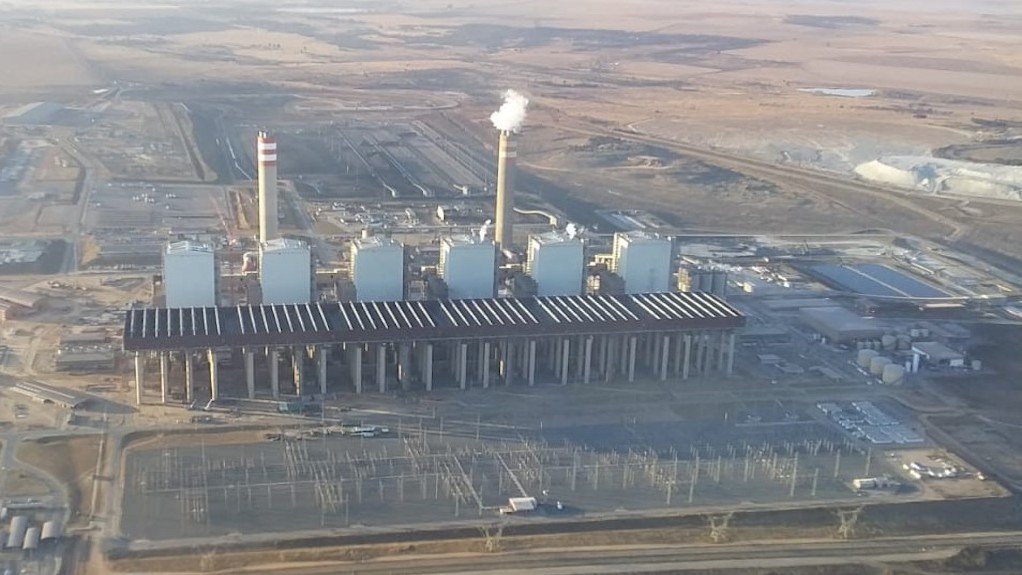 Aerial image of the Kusile power station