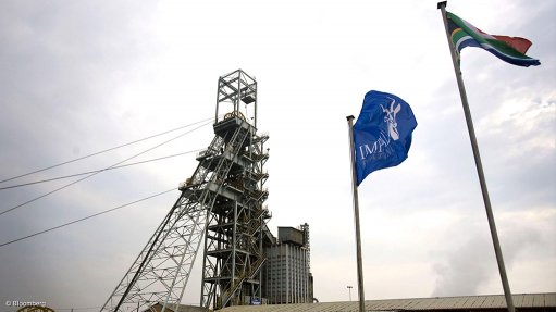 An Implats flag at one of the miner's operations