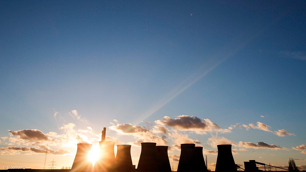 Image shows coal fired power stations 