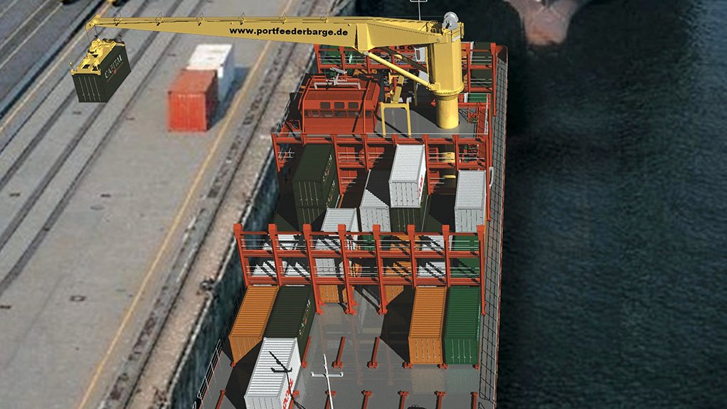 Image of the port feeder barge