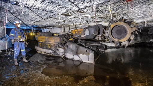 A photo of M&R Cementation's work at the New Clydesdale colliery