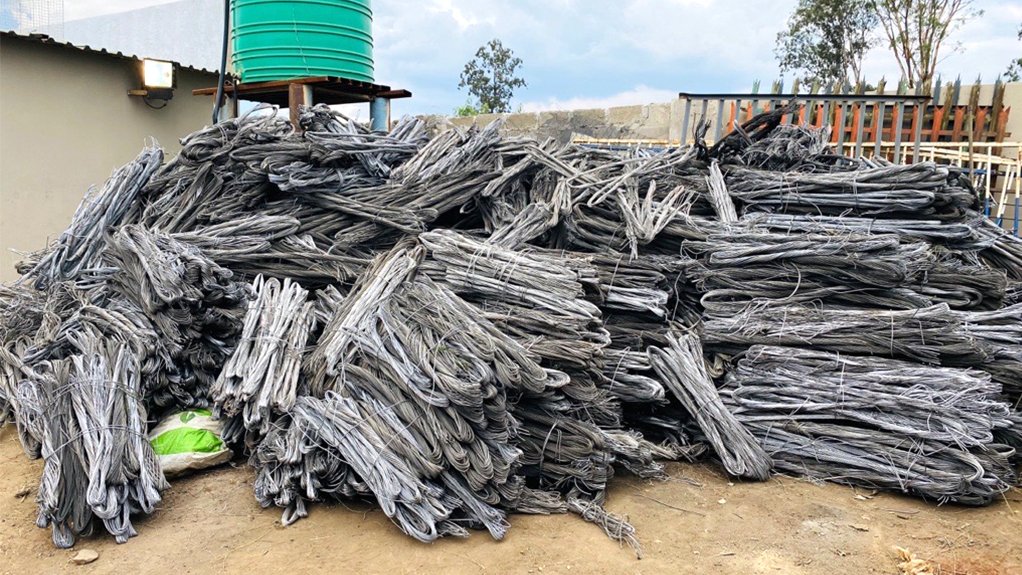 An image showing recovered scrap metals 