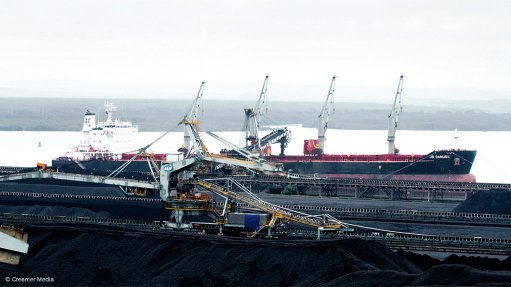 Image of Transnet Freight Rail's operations at the Richards Bay Coal Terminal