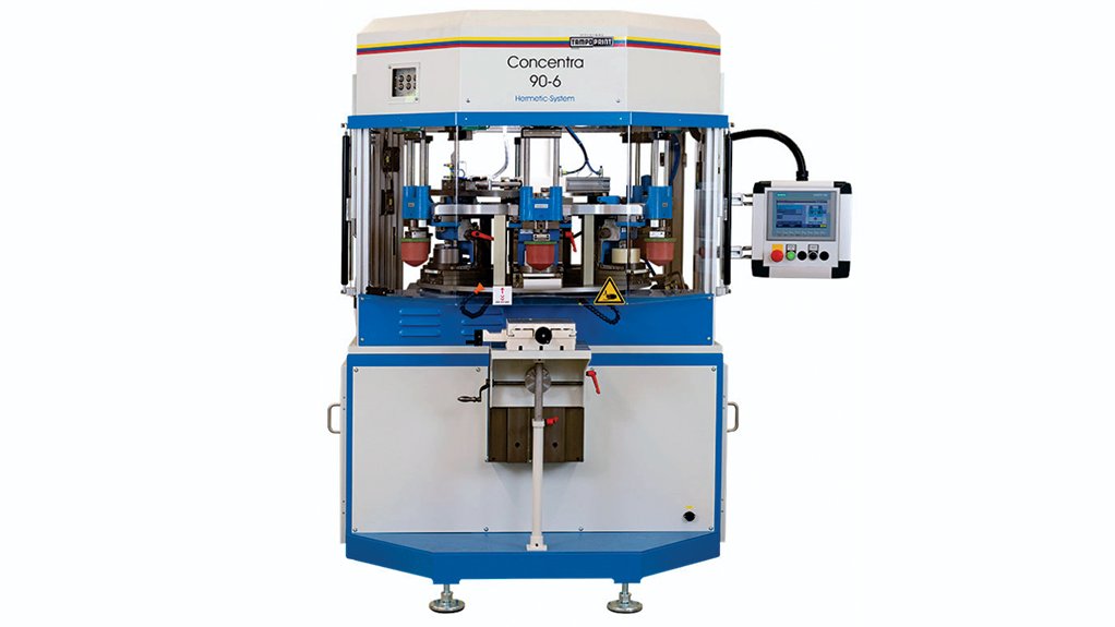 Image of a TAMPOPRINT machine to illustrate that GreenTech Plastics Machinery offers printing technology from TAMPOPRINT