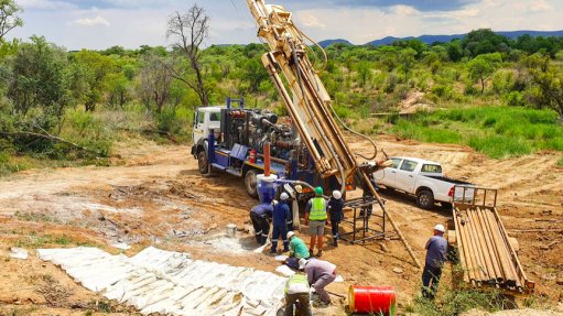 image of men drilling on Thorny River licence area 