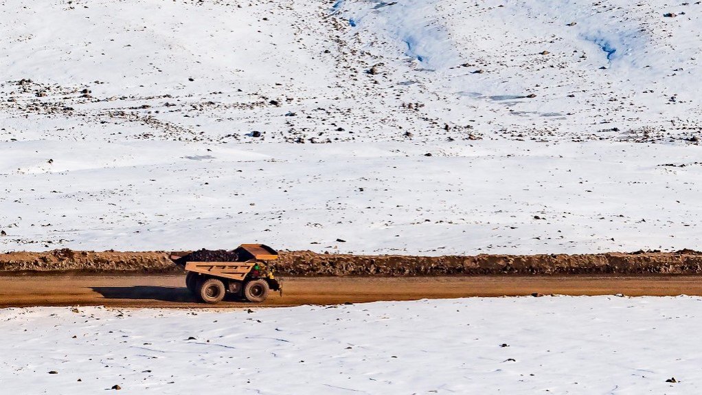 Image of Mary River mine property in winter